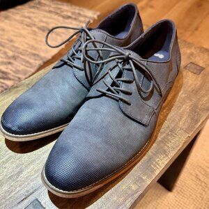 Kenneth Cole Reaction Mens Dress Shoe (Curtis Blake Buke, Dark Grey, US Size 9M)